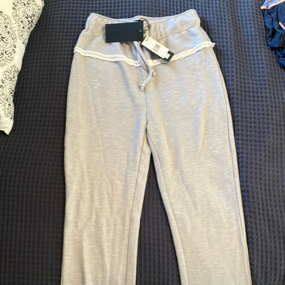 Kendall & Kylie Gray Joggers Soft Relaxed Fit